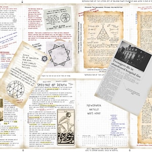 11th Set of Supernatural John Winchester Journal Pages PLUS BONUS INSERTS for your Supernatural Style Hunter&#39;s Journal