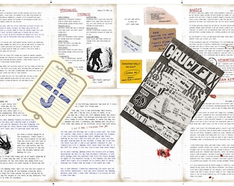 6th Set of Supernatural John Winchester Journal Pages PLUS BONUS INSERTS for your Supernatural Style Hunter&#39;s Journal