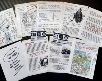 3rd Set of Supernatural John Winchester Journal Pages PLUS 2 Fake IDs for your Supernatural Hunter&#39;s Journal