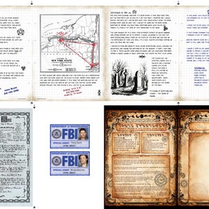 9th Set of Supernatural John Winchester Journal Pages PLUS 2 Fake IDs for your Supernatural Style Hunter&#39;s Journal
