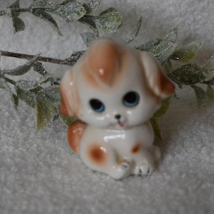 Vintage Puppy salt shaker-Japan ceramic puppy