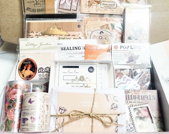 Genial caja de papelería vintage para scrapbooking 28 cosas