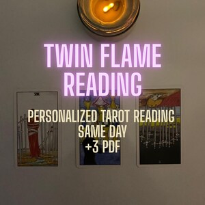 Twin Flame Reading – Love & Soulmate Guidance, Divine Connection /  Future Insights | Psychic Tarot Relationship Reading Digital PDF