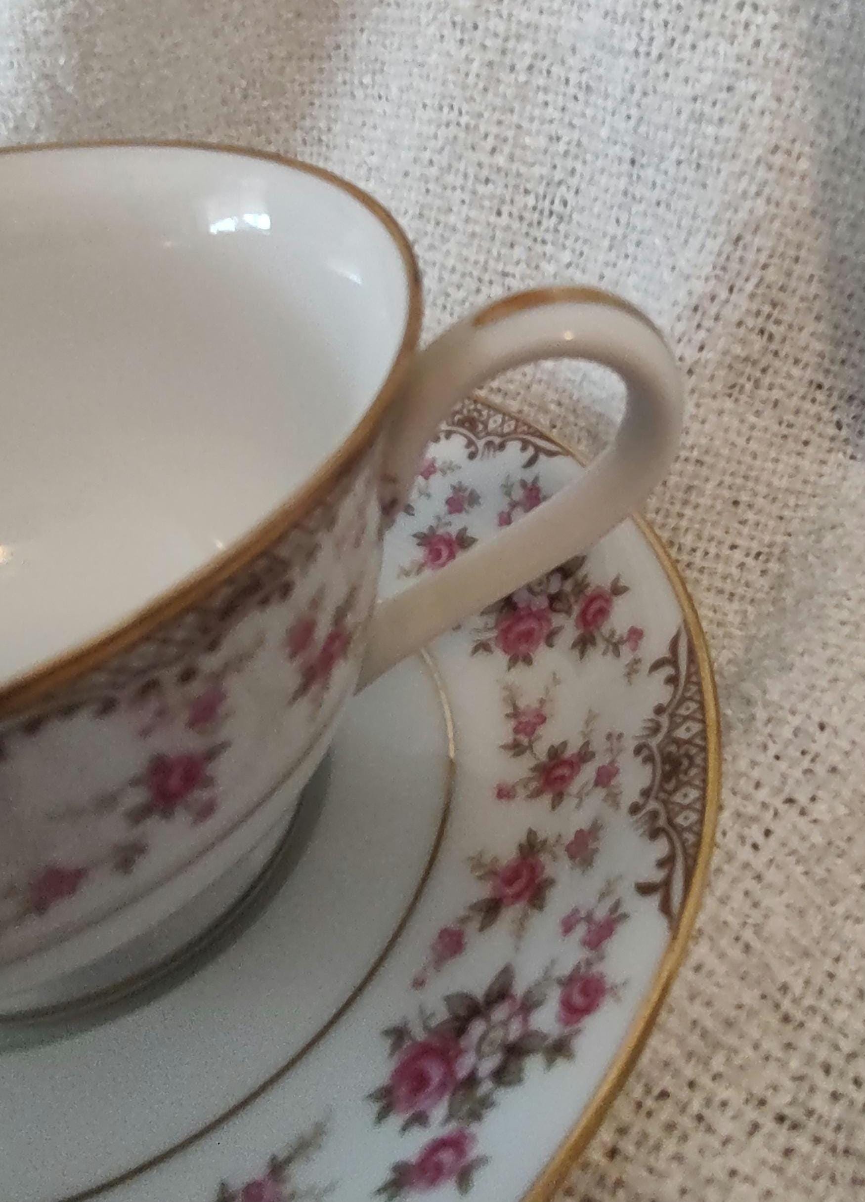 RC JAPAN, Fine China, Salad Plate, Cup and Saucer, Pattern