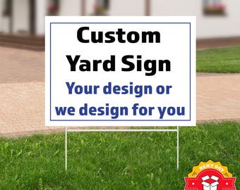 Custom Metal Yard Sign, Personalized Garden Decor