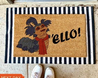 Ello Door Mat, Labyrinth Doormat, Welcome Mat, New Home Decor, Doormat Outdoor, Realtor Gift, Home Doormat, Front Door Decor, Movie Doormat