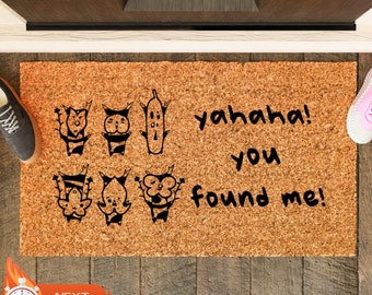 Yahaha You've Found Me Korok Seed Doormat, Legend Of Zelda Creature Mat, Zelda Lover Doormat, Nintendo Game Gift For Him Or Her, Home Decor