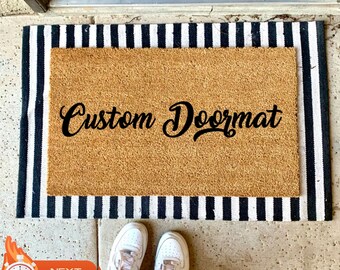 Custom Coir Doormat, Personalized Entrance Mat, New Home Gift