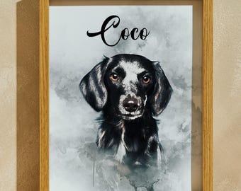 Custom Watercolor Pet Portrait, Watercolor Art, Pet Portrait, Personalized Dog Portrait, Watercolor Cat, Watercolor Pet Painting, Pet Art
