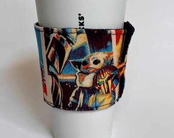 Bounty Hunter and Child coffee cozy