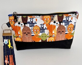 Space Wars wristlet pouch bag