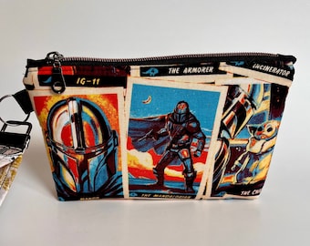Borsa da polso con scritta "Bounty Hunter and Child"