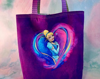 Glass Slipper Princess Tote Bag