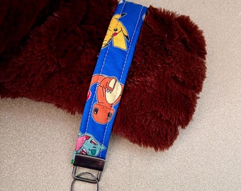Pocket Monsters keychain wrist lanyard