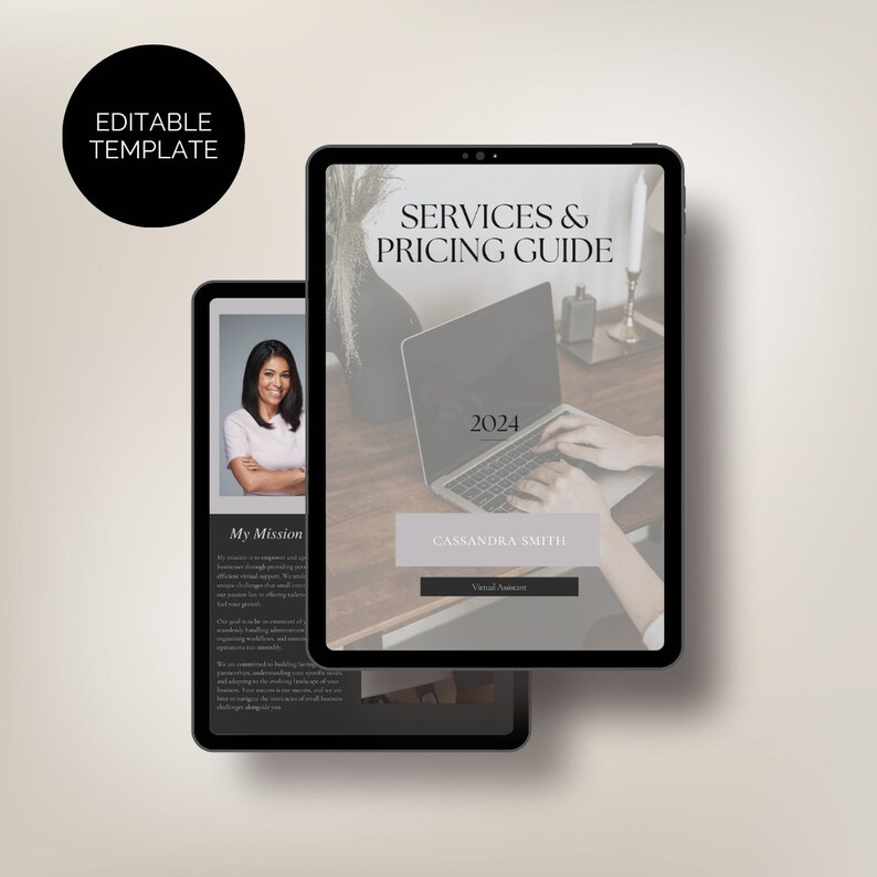 Virtual Assistant Pricing Guide | Editable Pricing Template for ...