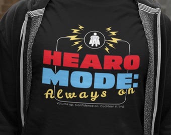 T-shirt Hearo Mode pour implants cochléaires : T-shirt pour l'autonomisation de la fierté des sourds