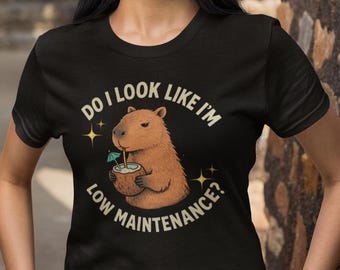 T-shirt capybara drôle, t-shirt sarcastique amoureux des animaux, chemise humour introverti