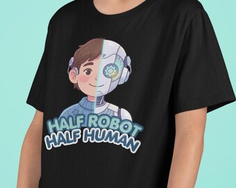 Metà robot, metà umorismo / Maglietta con impianto cocleare