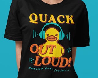 Camiseta "Grack Out Loud, Amplify Your Feather / Celebrate Sound"