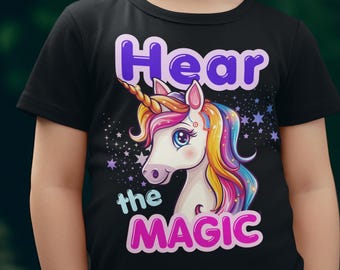 Écoutez la magie | Implant cochléaire | T-shirt pour sourds