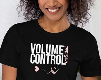Contrôle du volume inclus | Implant cochléaire | T-shirt pour sourds
