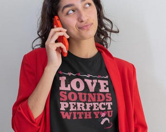 T-shirt Implant cochléaire | Sons d'amour pour la Saint-Valentin