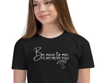 Soyez gentil avec moi, je peux vous couper le son | Implant cochléaire | T-shirt pour sourds