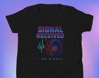 Signal reçu | Je suis bionique | Implant cochléaire | T-shirt unisexe