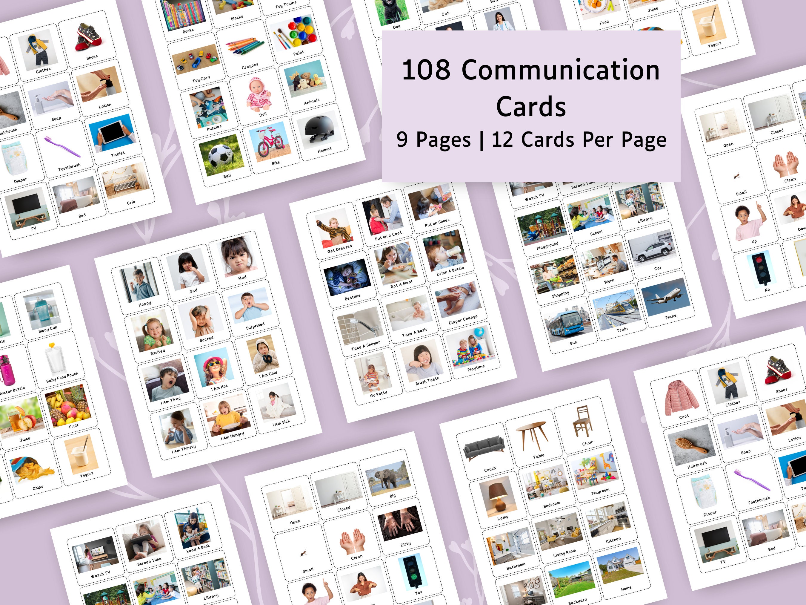 Printable Non Verbal Communication Cards for Autism Visual Schedule Printable Non Verbal Communication Cards for Autism Visual Schedule