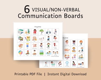 AAC Communication Board for Non Verbal Autism, Communication Book or Binder, Daily Routine Cards and Visual Schedule for Kids and Toddlers