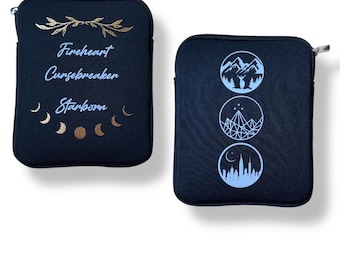 Fantasy Book Sleeve - Maas Inspired Padded Kindle Case (Up to 7")