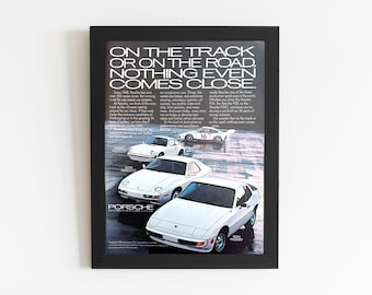 1978 Porsche Original Magazine Ad Classic Car Advertisements 1970s Porsche Poster Retro Wall Decor Sports Car Memorabilia The Porsche 928