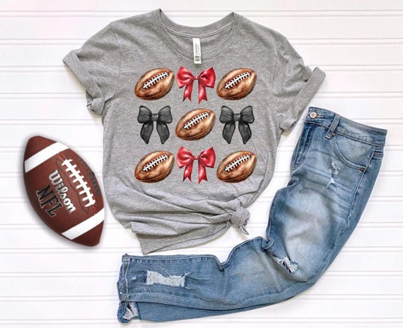 Red Black Coquette Football PNG Bow Georgia Football PNG BullDogs Red Football Bow Football Season Red Football Bulldog Football PNG