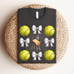 Tennessee Softbal Lady Vols UT Coquette Bow Softball Smokey Vols png Preppy Tn Softbal Sports-PNG Tennessee Sports Girls Bow png Sport