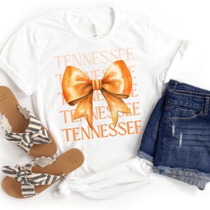 Tennessee strik, png TN-coquette Bow Knoxville Preppy Tennessee, Tennessee Orange, png PNGEgg, png Vols Smokey Tn Bow Orange png