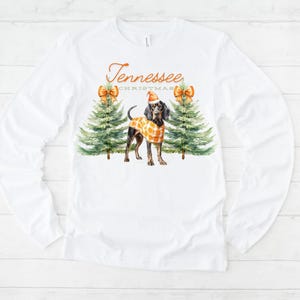 Tennessee Christmas PNG Smokey Christmas PNG TN Orange Weihnachten Smokey Vols png Fußball Weihnachtsbaum Großes Oranges Weihnachts-Digital Design