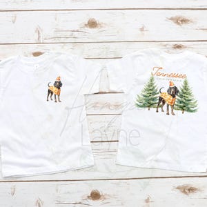 Tennessee Natale PNG 2 pezzi Fronte e retro Design digitale 2 file inclusi. TN Orange Natale Smokey Vols PNG Football Natale Go Vols