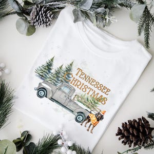 Tennessee Christmas, kerstmis in kleine stad, Smoky Orange Christmas, png Tn Truck, winterkerst png, oranje png Orange Christmas Vols Tennessee Dog