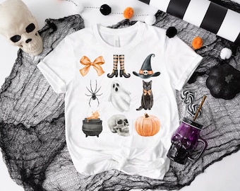 Halloween PNG Orange and Black Halloween PNG Ghost Spider Coquette Bow PNG Orange Coquette png Halloween Coquette png Orange Coquette Scary