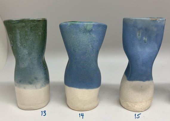 Curves - 13, Bud vase, ceramic piece