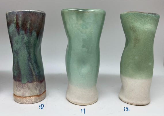 Curves - 12, Bud vase, ceramic piece