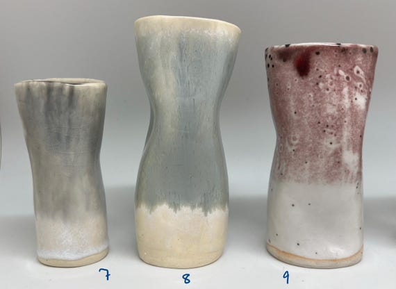 Curves - 8, Bud vase, ceramic piece