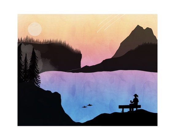 Sunset Cove 2 - Gliclée Fine Art Print - 8x10 - signed