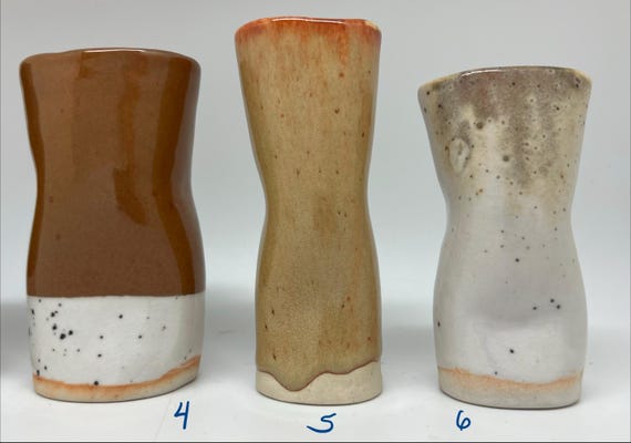 Curves - 4, Bud vase, ceramic piece