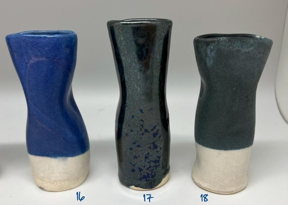 Curves - 17, Bud vase, ceramic piece