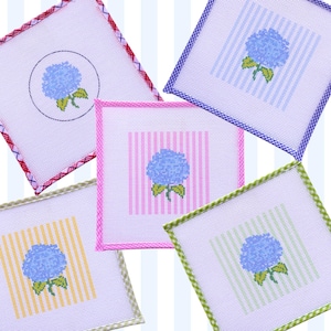 Hydrangea Needlepoint Hand Painted or Printed 13 mesh canvas