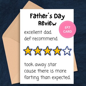 Father&#39;s Day Card Dad Review, Printable Card
