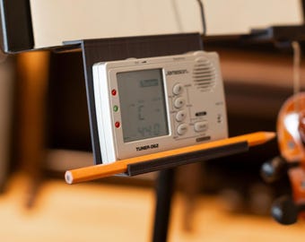 Music Stand Tuner/Metronome and Phone Holder