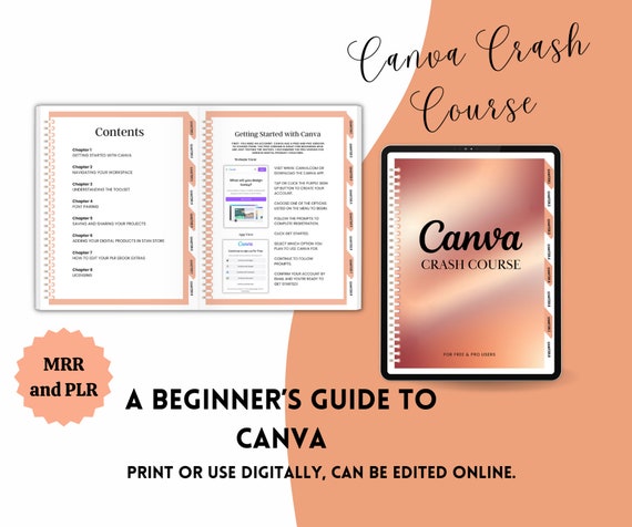 Canva Crash Course With MRR L Guide With Master Resell Rights MRR