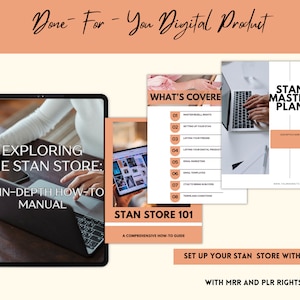 Stan Store Handbuch mit MRR l Anleitung mit Master Wiederverkaufsrechte MRR & Handelsmarkenrechte l PLR Done-For-You Digital Produkte l Resell